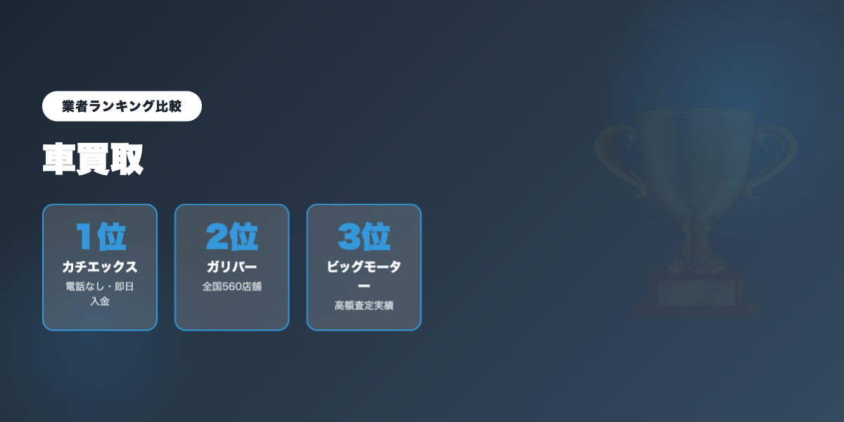 car_kaitori 業者ランキング比較