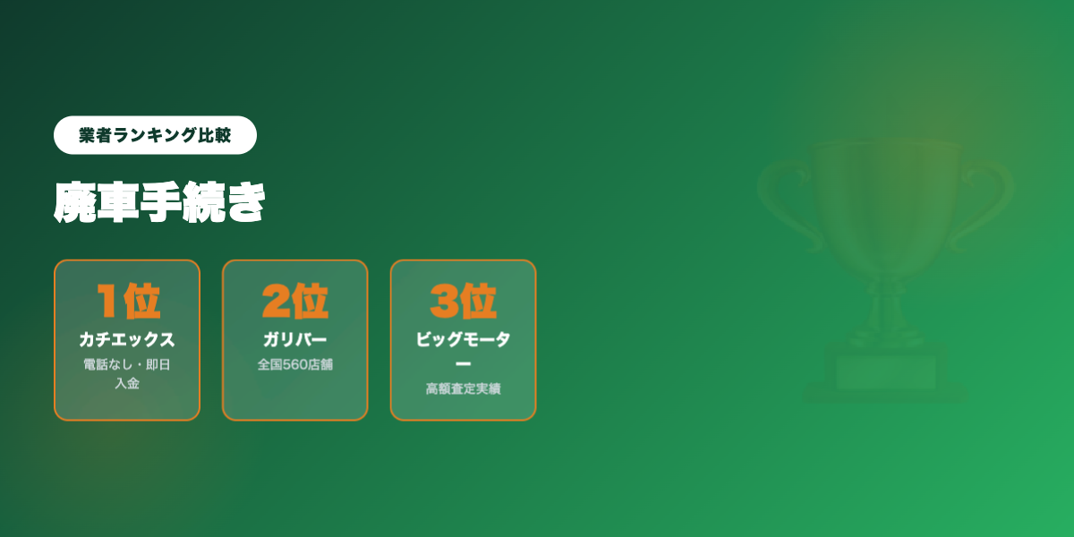 haisha_tetsuzuki_guide 業者ランキング比較