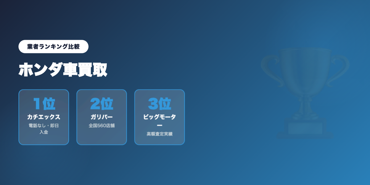 honda_kaitori 業者ランキング比較
