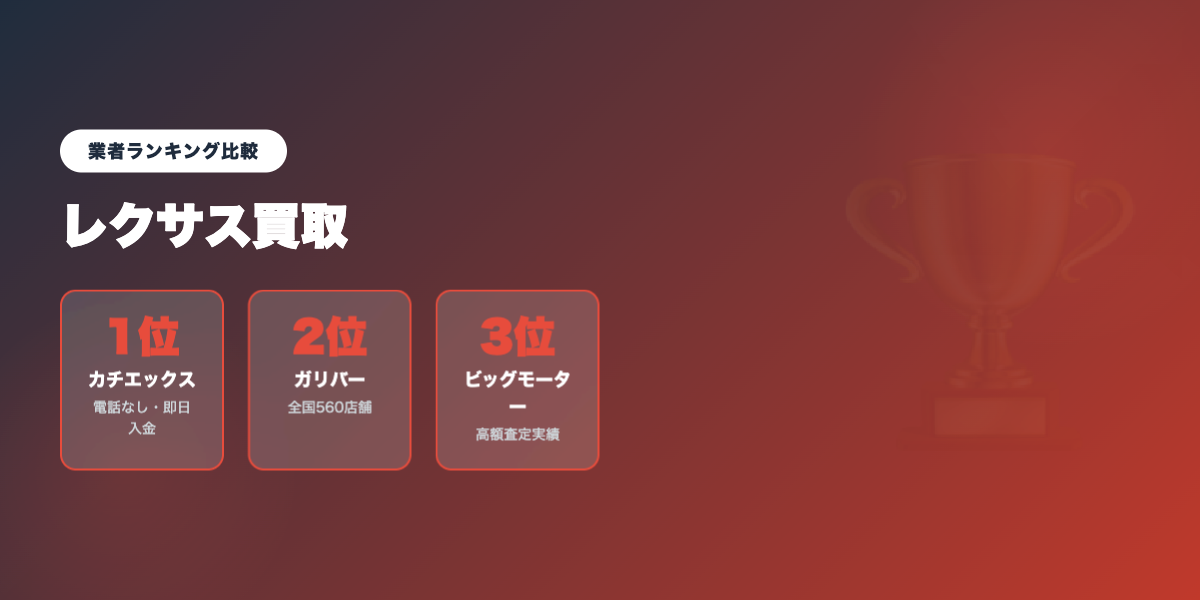 lexus_kaitori 業者ランキング比較