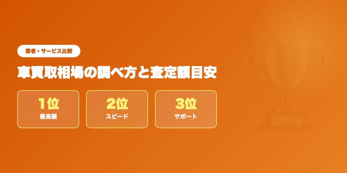 相場を高く出す業者TOP3