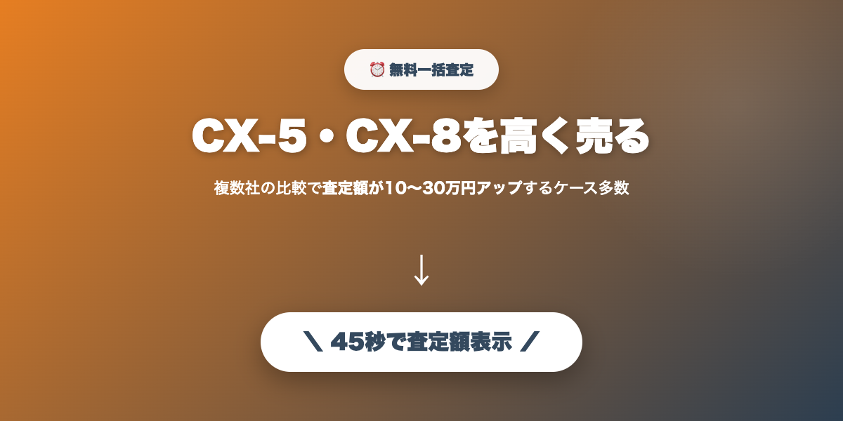 CX-5・CX-8を高く売る