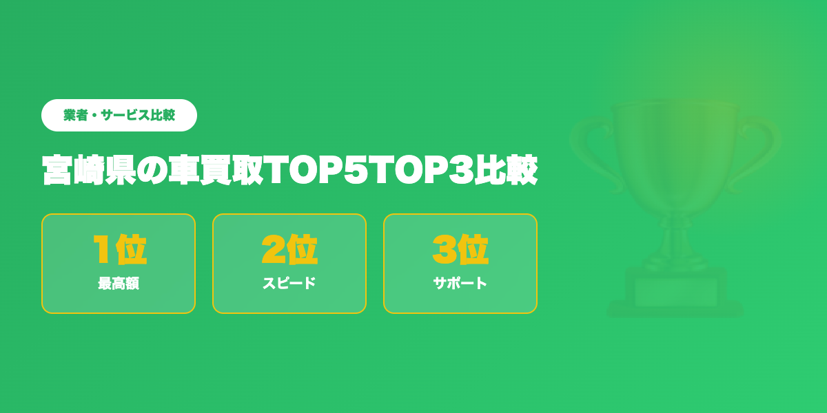 宮崎県車買取TOP3