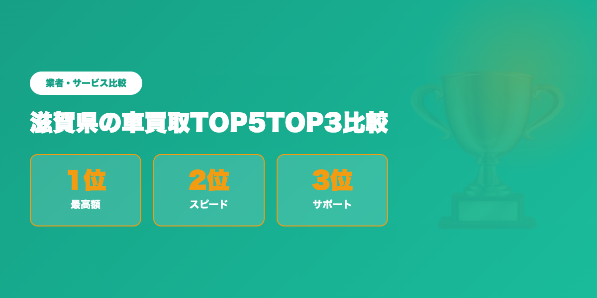 滋賀県車買取TOP3